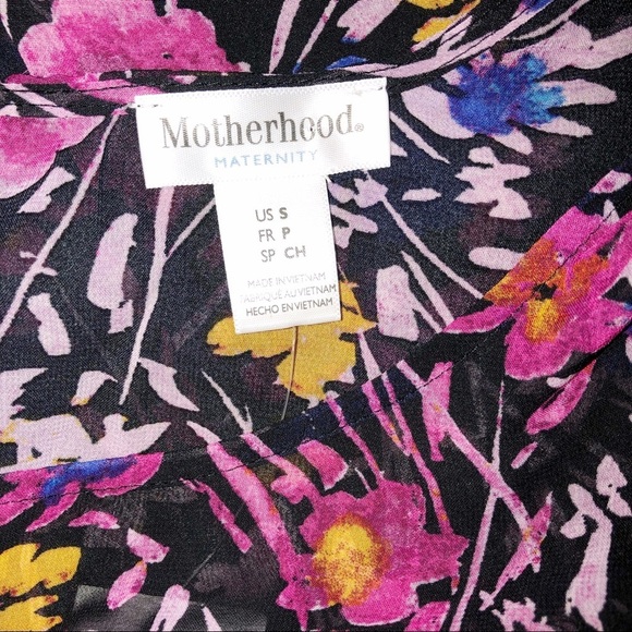 MOTHERHOOD Maternity small new w/tags floral dress - Picture 8 of 10